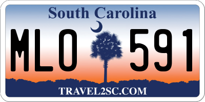SC license plate MLO591