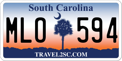 SC license plate MLO594