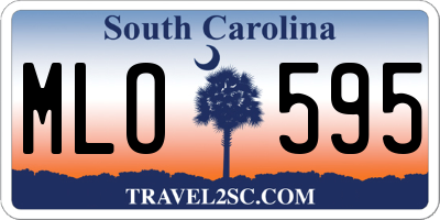 SC license plate MLO595
