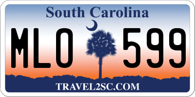 SC license plate MLO599