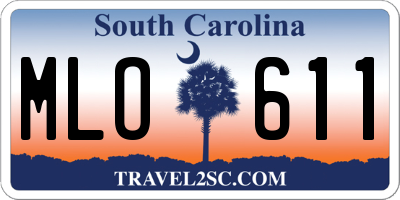 SC license plate MLO611