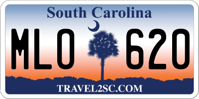 SC license plate MLO620
