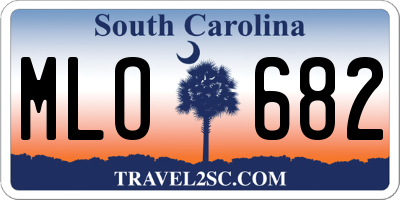 SC license plate MLO682