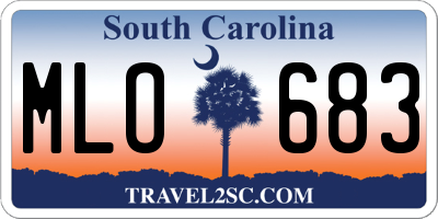SC license plate MLO683