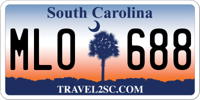 SC license plate MLO688