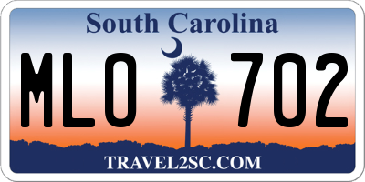 SC license plate MLO702