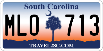 SC license plate MLO713