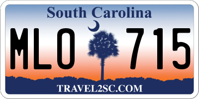 SC license plate MLO715