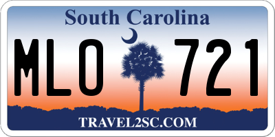SC license plate MLO721
