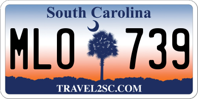 SC license plate MLO739