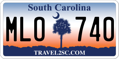 SC license plate MLO740