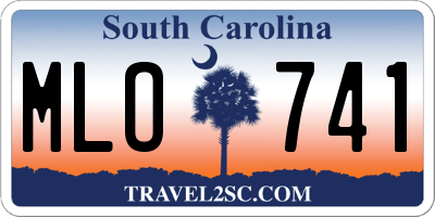 SC license plate MLO741