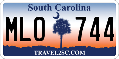 SC license plate MLO744