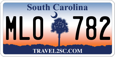 SC license plate MLO782