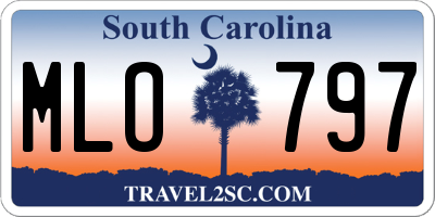 SC license plate MLO797