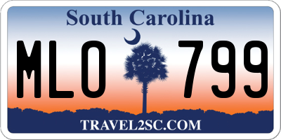 SC license plate MLO799