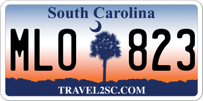SC license plate MLO823