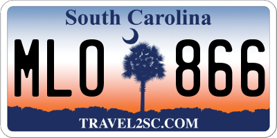 SC license plate MLO866