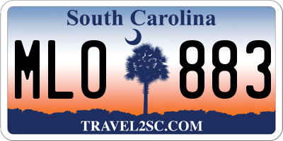 SC license plate MLO883