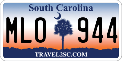 SC license plate MLO944