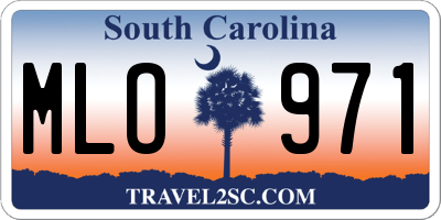 SC license plate MLO971