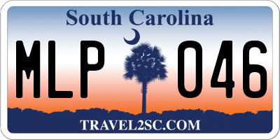 SC license plate MLP046