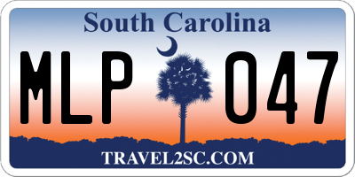 SC license plate MLP047