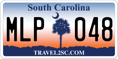 SC license plate MLP048
