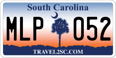 SC license plate MLP052