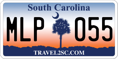 SC license plate MLP055