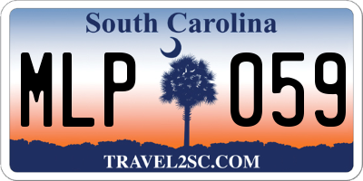 SC license plate MLP059