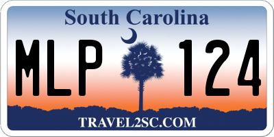 SC license plate MLP124