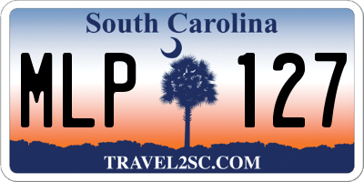 SC license plate MLP127