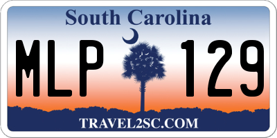 SC license plate MLP129