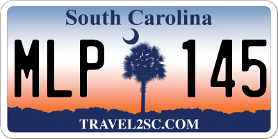 SC license plate MLP145