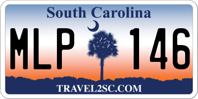 SC license plate MLP146
