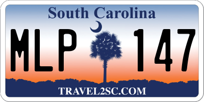 SC license plate MLP147