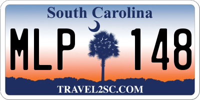 SC license plate MLP148