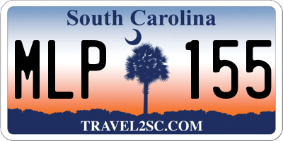 SC license plate MLP155