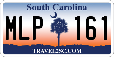 SC license plate MLP161