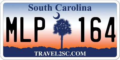 SC license plate MLP164