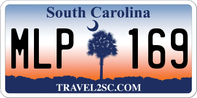 SC license plate MLP169