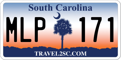 SC license plate MLP171