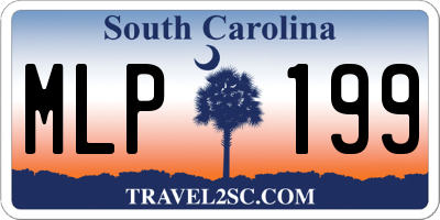 SC license plate MLP199