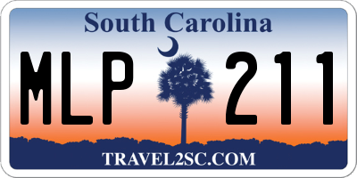 SC license plate MLP211