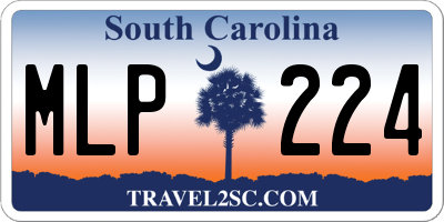 SC license plate MLP224