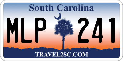 SC license plate MLP241