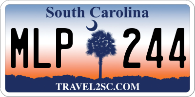 SC license plate MLP244