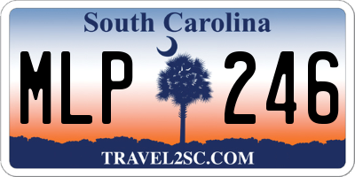 SC license plate MLP246