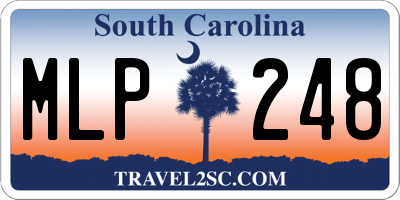 SC license plate MLP248